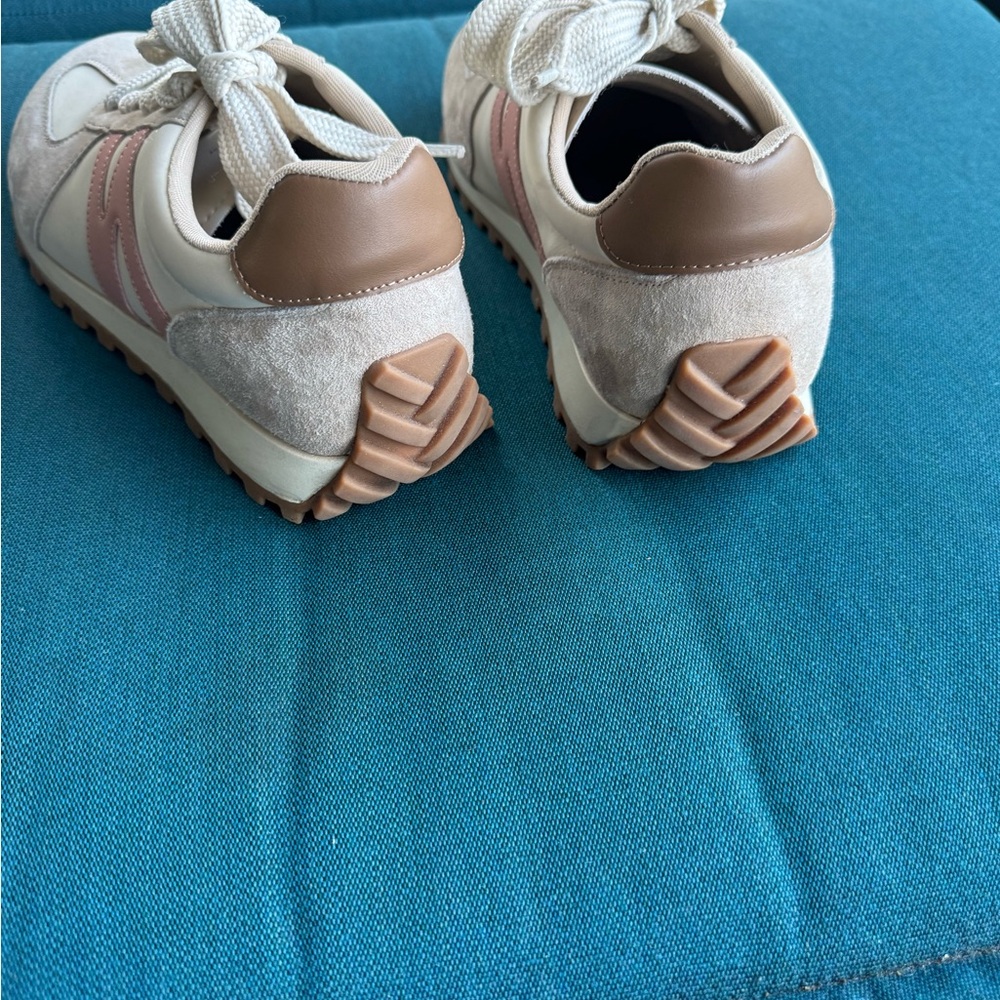 Casual Women's Beige & Pink Retro Runner Sneakers Dr .Scholls size 9 - Picture 8 of 11